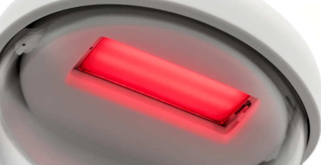 Panneau émetteur infrarouge avec lueur caractéristique dans un dôme bien-être